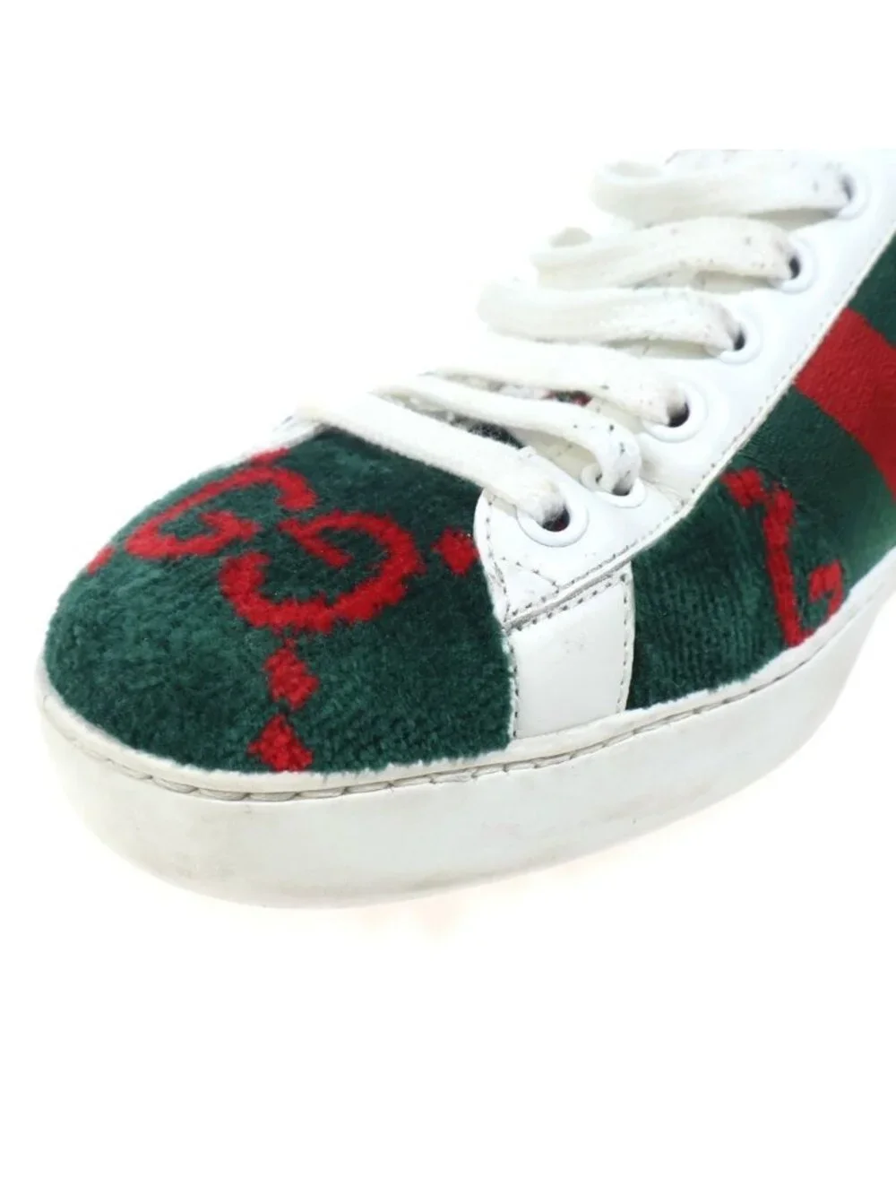 Gucci GG Terry Cloth Low Cut Sneakers 6 Multi